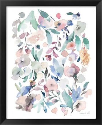 Framed Breezy Florals III Print