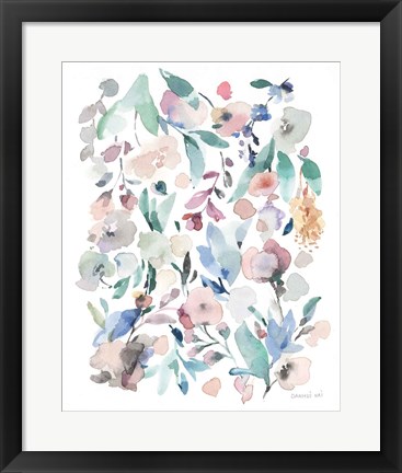 Framed Breezy Florals III Print