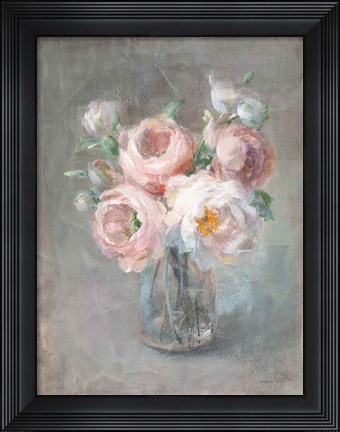 Framed Pale Summer Blooms II Print