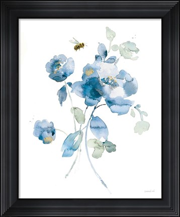 Framed Blues of Summer III Gilded Print