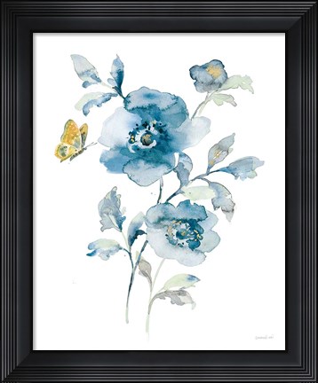 Framed Blues of Summer II Gilded Print