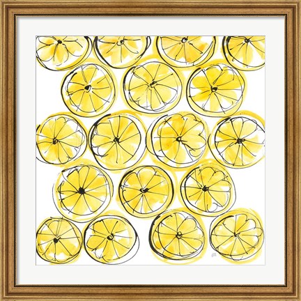 Framed Cut Lemons IV Print