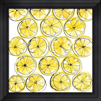 Framed Cut Lemons IV Print