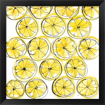 Framed Cut Lemons IV Print