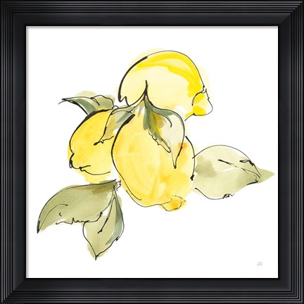 Framed Lemons I Print