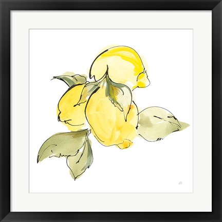 Framed Lemons I Print