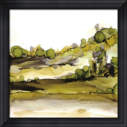 Framed Greenscape II Print