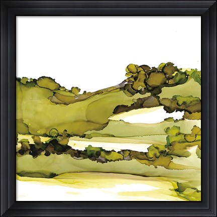 Framed Greenscape I Print