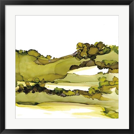 Framed Greenscape I Print