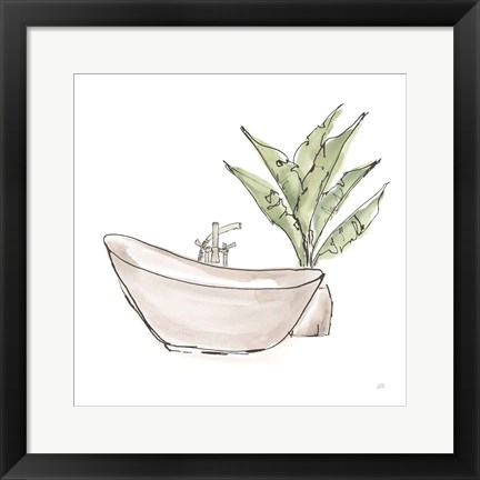 Framed Neutral Tub VI Print