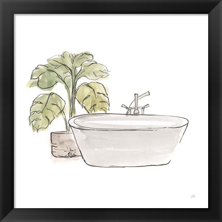 Framed Neutral Tub IV Print