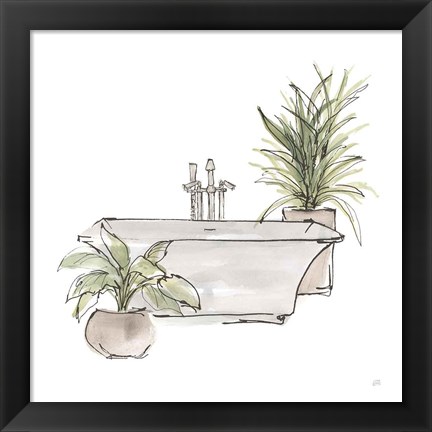 Framed Neutral Tub II Print