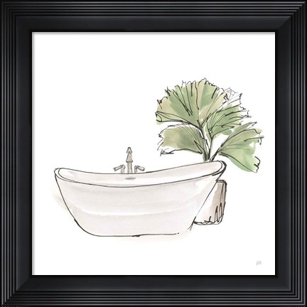 Framed Neutral Tub I Print