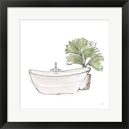 Framed Neutral Tub I Print