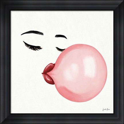 Framed Bubble Babe I Print