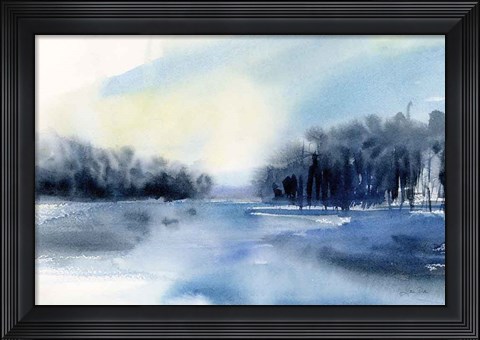 Framed Winter River Print