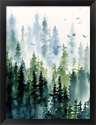 Framed Treeline Print