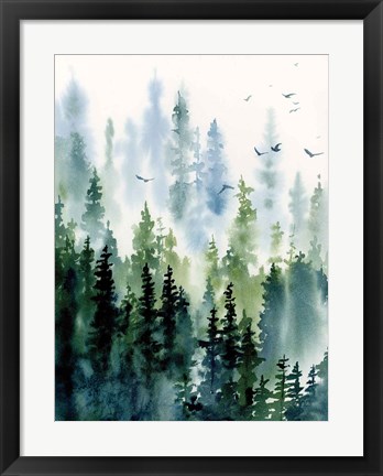 Framed Treeline Print