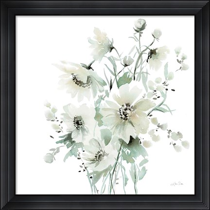 Framed Secret Garden Bouquet I Print