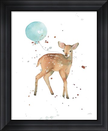 Framed Festive Fawn Print