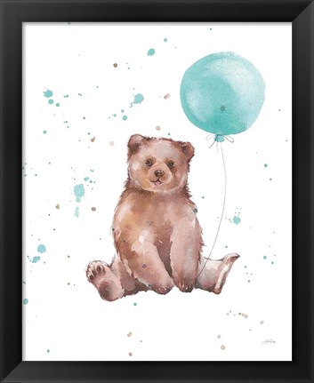 Framed Festive Bear Print