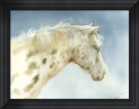 Framed Dapple Gray Horse Print