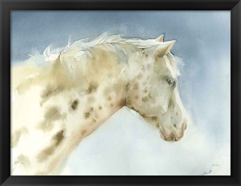 Framed Dapple Gray Horse Print