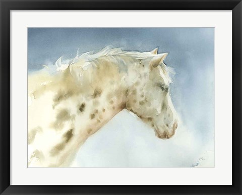 Framed Dapple Gray Horse Print