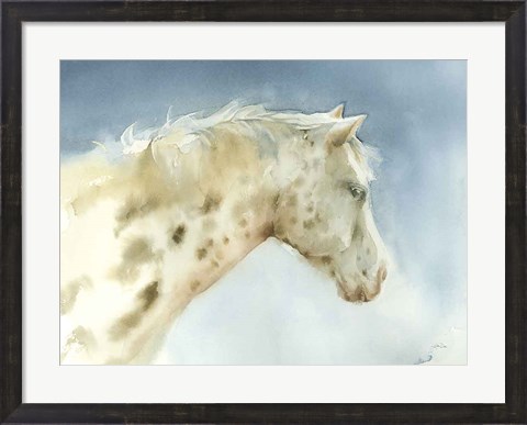 Framed Dapple Gray Horse Print