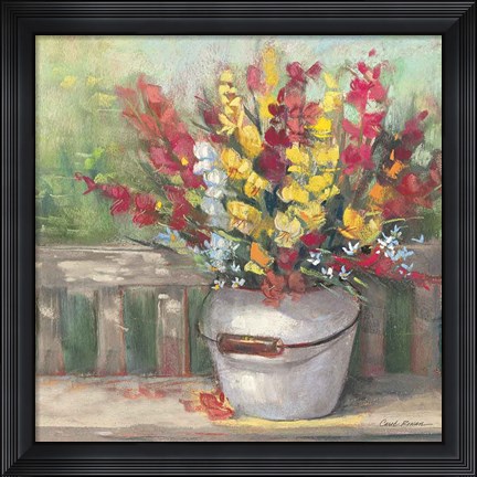 Framed Snapdragon Bouquet Print