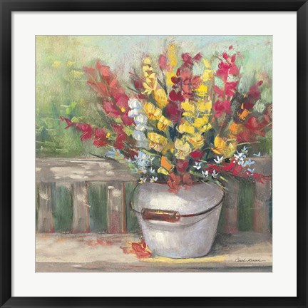 Framed Snapdragon Bouquet Print