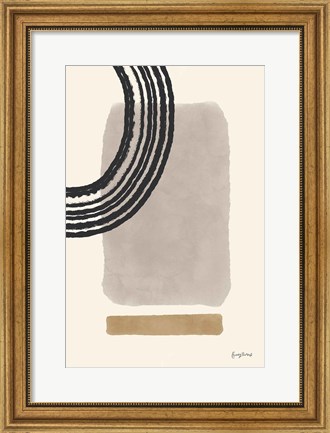 Framed Geo Abstract III Neutral Pink Print
