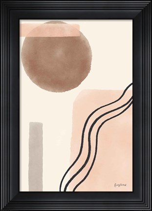 Framed Geo Abstract II Neutral Pink Print