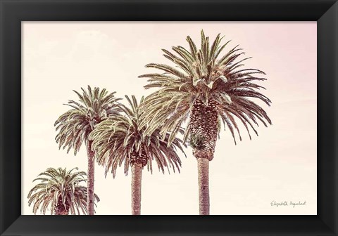 Framed Pastel Palms Print