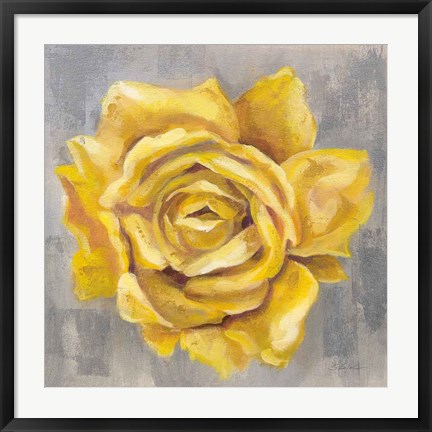 Framed Yellow Roses II Print