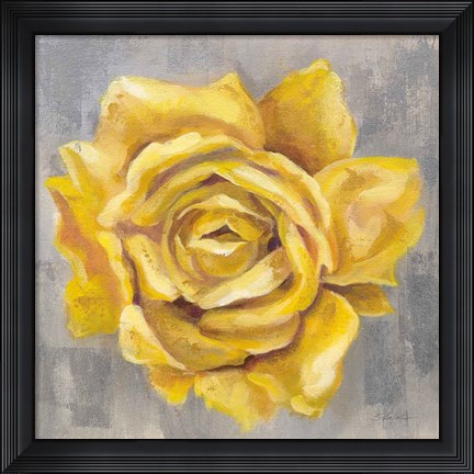 Framed Yellow Roses II Print