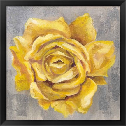 Framed Yellow Roses II Print