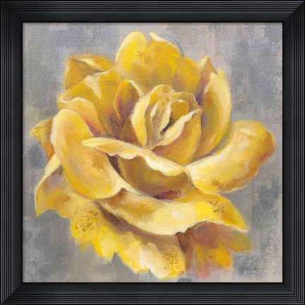 Framed Yellow Roses I Print