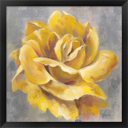 Framed Yellow Roses I Print