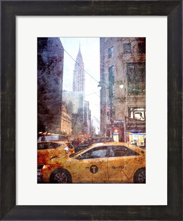 Framed Rainy Madison Avenue Print