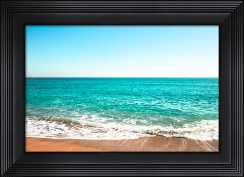 Framed Reminiscing At The Beach Print