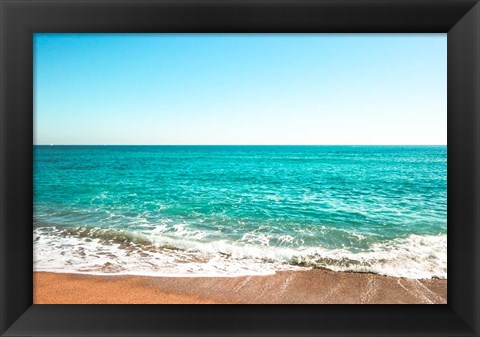 Framed Reminiscing At The Beach Print