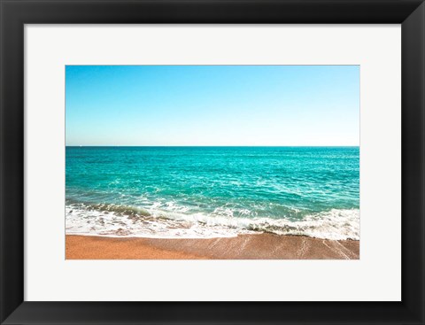 Framed Reminiscing At The Beach Print