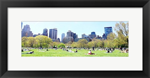 Framed Central Park Picnic Print