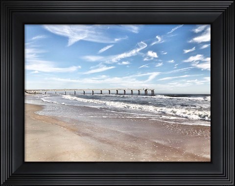 Framed Coastal Dock Print