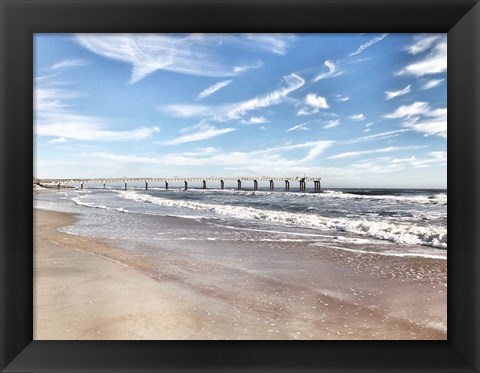 Framed Coastal Dock Print