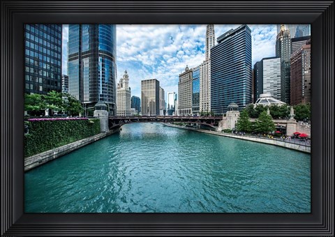 Framed Chicago River View Print