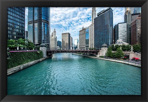 Framed Chicago River View Print