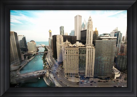 Framed Chicago Skyline Print