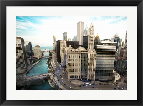 Framed Chicago Skyline Print